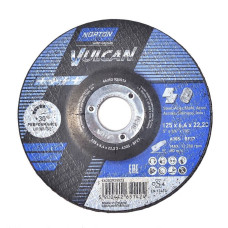 Круг зачисний Norton Vulcan по металу 125x6.4x22.23
